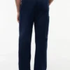 Pantaloni chino utility in misto cotone-lino