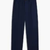 Pantaloni chino utility in misto cotone-lino