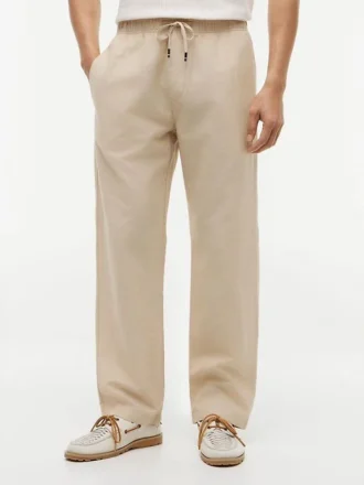 Pantaloni comodi in misto cotone e lino Pantaloni comodi in misto cotone e lino
