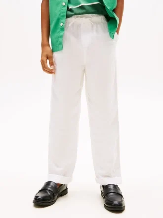 Pantaloni comodi in misto lino per bambini