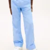 Pantaloni da bambino in cotone fiammato