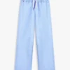 Pantaloni da bambino in cotone fiammato