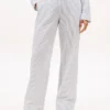Pantaloni da notte a righe in seersucker Pantaloni da notte a righe in seersucker