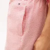 Pantaloni da notte a righe in seersucker Pantaloni da notte a righe in seersucker