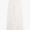 Pantaloni da notte in jersey con stampa floreale Pantaloni da notte in jersey con stampa floreale