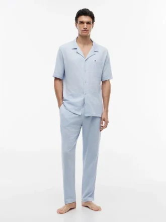 Pantaloni da notte in seersucker