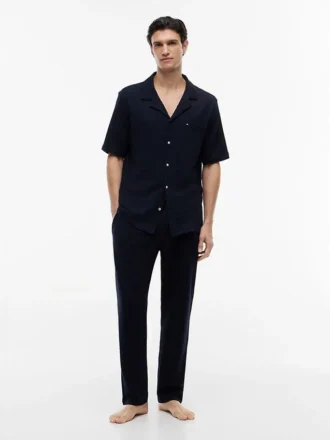 Pantaloni da notte in seersucker