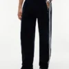 Pantaloni da tuta in velluto con monogramma Pantaloni da tuta in velluto con monogramma