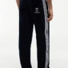 Pantaloni da tuta in velluto con monogramma Pantaloni da tuta in velluto con monogramma