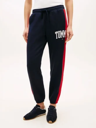 Pantaloni della tuta a blocchi di colore con logo Varsity Tommy