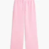 Pantaloni della tuta a gamba larga con interno spazzolato Pantaloni della tuta a gamba larga con interno spazzolato