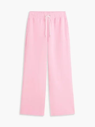 Pantaloni della tuta a gamba larga con interno spazzolato