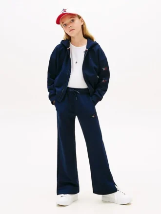 Pantaloni della tuta da bambino con logo a stella in strass