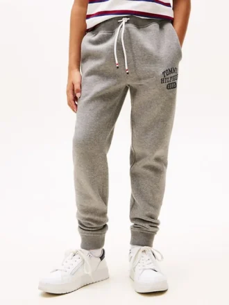 Pantaloni della tuta in felpa spazzolata da college per bambini