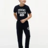Pantaloni della tuta in felpa spazzolata da college per bambini Pantaloni della tuta in felpa spazzolata da college per bambini