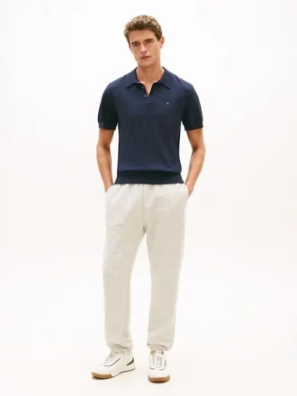 Pantaloni della tuta melange con logo Hilfiger Crest
