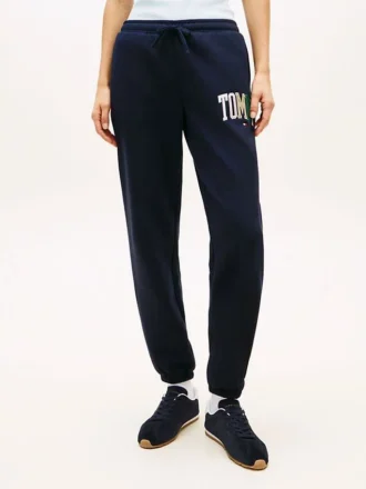 Pantaloni della tuta multicolori con logo Tommy in stile college