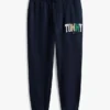 Pantaloni della tuta multicolori con logo Tommy in stile college Pantaloni della tuta multicolori con logo Tommy in stile college
