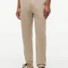 Pantaloni Dobby con elastico in vita