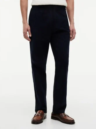 Pantaloni Dobby con elastico in vita Pantaloni Dobby con elastico in vita