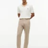 Pantaloni Dobby con elastico in vita