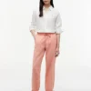 Pantaloni elasticizzati in misto lino e cotone Pantaloni elasticizzati in misto lino e cotone