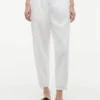 Pantaloni elasticizzati in misto lino e cotone Pantaloni elasticizzati in misto lino e cotone