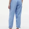Pantaloni elasticizzati in misto lino e cotone Pantaloni elasticizzati in misto lino e cotone