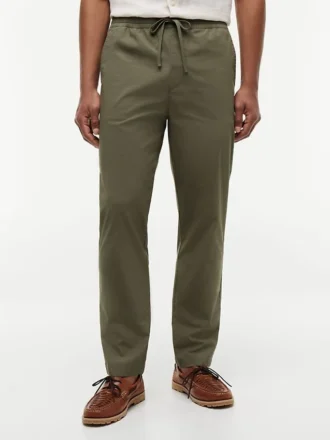 Pantaloni in cotone elasticizzato