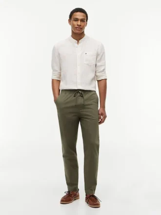Pantaloni in cotone elasticizzato