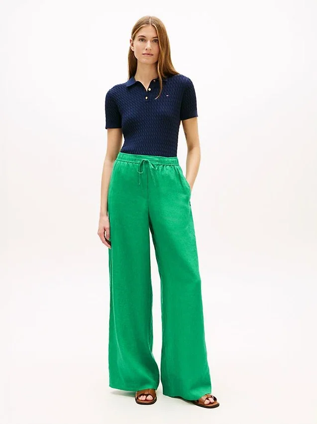 Pantaloni in lino dal taglio morbido Pantaloni in lino dal taglio morbido