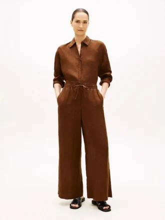 Pantaloni in lino dal taglio morbido