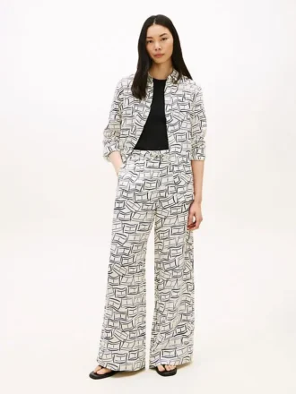 Pantaloni in lino dal taglio morbido