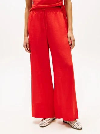 Pantaloni in lino dal taglio morbido