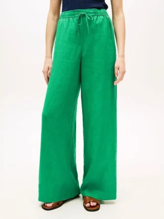 Pantaloni in lino dal taglio morbido