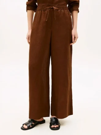 Pantaloni in lino dal taglio morbido