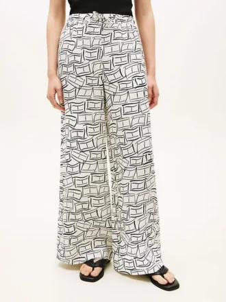 Pantaloni in lino dal taglio morbido