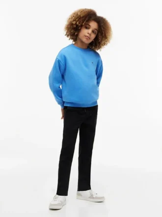 Pantaloni in popeline elasticizzato Paper-Touch per bambini