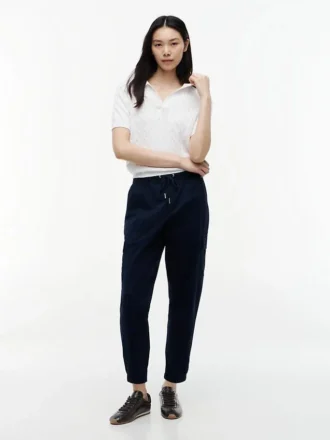 Pantaloni jogger cargo in cotone elasticizzato