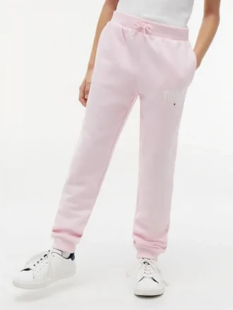 Pantaloni jogger da bambino con logo Tommy in stile college