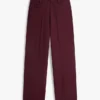 Pantaloni larghi a gamba dritta in misto lana Pantaloni larghi a gamba dritta in misto lana
