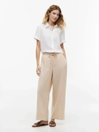 Pantaloni leggeri in misto lino