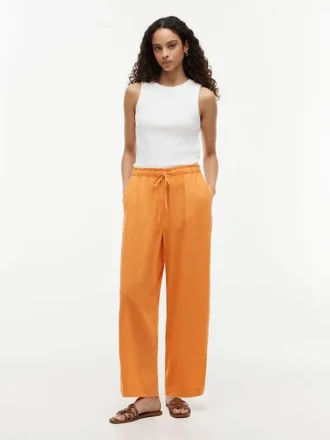 Pantaloni leggeri in misto lino