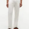 Pantaloni senza chiusura in misto cotone e lino