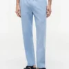 Pantaloni senza chiusura in misto cotone e lino Pantaloni senza chiusura in misto cotone e lino