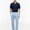 Pantaloni senza chiusura in misto cotone e lino Pantaloni senza chiusura in misto cotone e lino