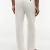 Pantaloni senza chiusura in misto cotone e lino