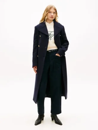 Pantaloni utility a gamba larga elasticizzati