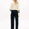 Pantaloni utility a gamba larga elasticizzati Pantaloni utility a gamba larga elasticizzati
