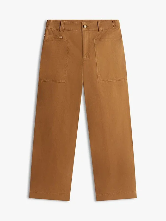 Pantaloni utility a gamba larga elasticizzati Pantaloni utility a gamba larga elasticizzati
